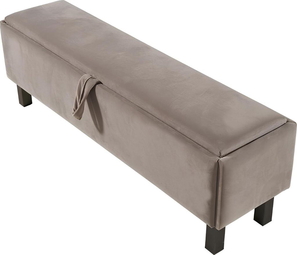 Fußhocker Bank Truhe mit Fach Schlafzimmer Bänke gepolsterte Sitzbank Möbel Neu