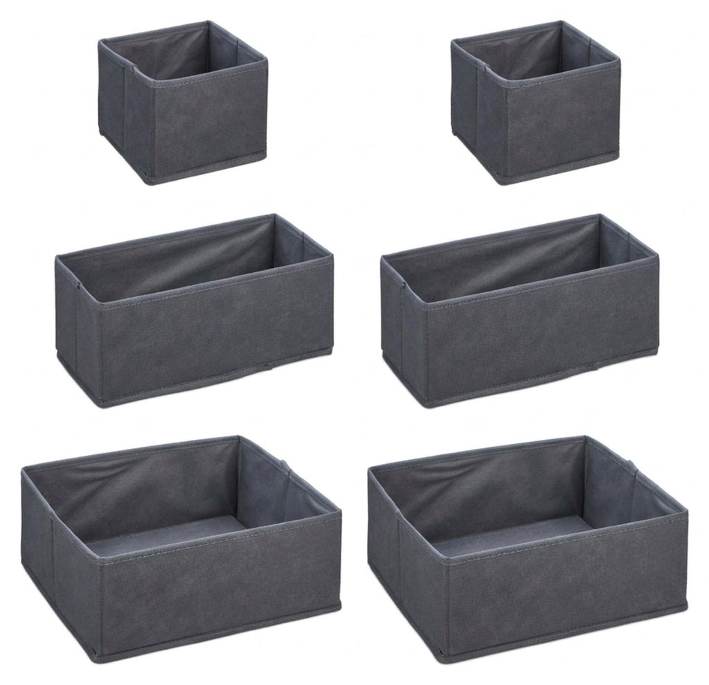 Relaxdays Schubladen Organizer, 6-teiliger Wäscheorganizer Produktbild  KI-generiertes Bild