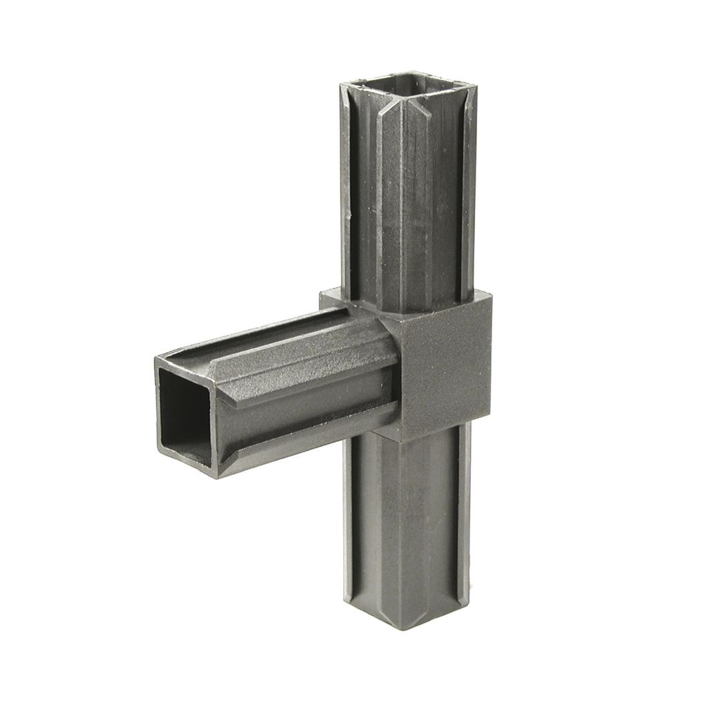 XD-Rohrverb.T-Stück,KST,sw,f.20x20KAR