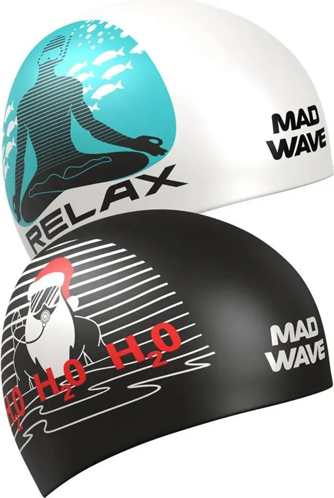 Bonnet de natation en silicone Madwave Reverse Diver - Accessoire réversible