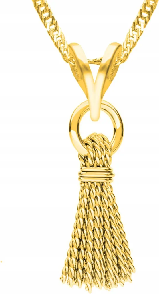 Collana Argento 925 Dorato con Frange di Nappe | Gioiello Boho Chic