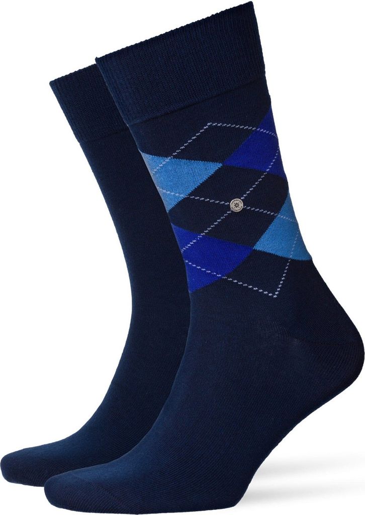 Burlington Herren Socken Everyday 2er Pack - Rautenmuster, Produktbild 