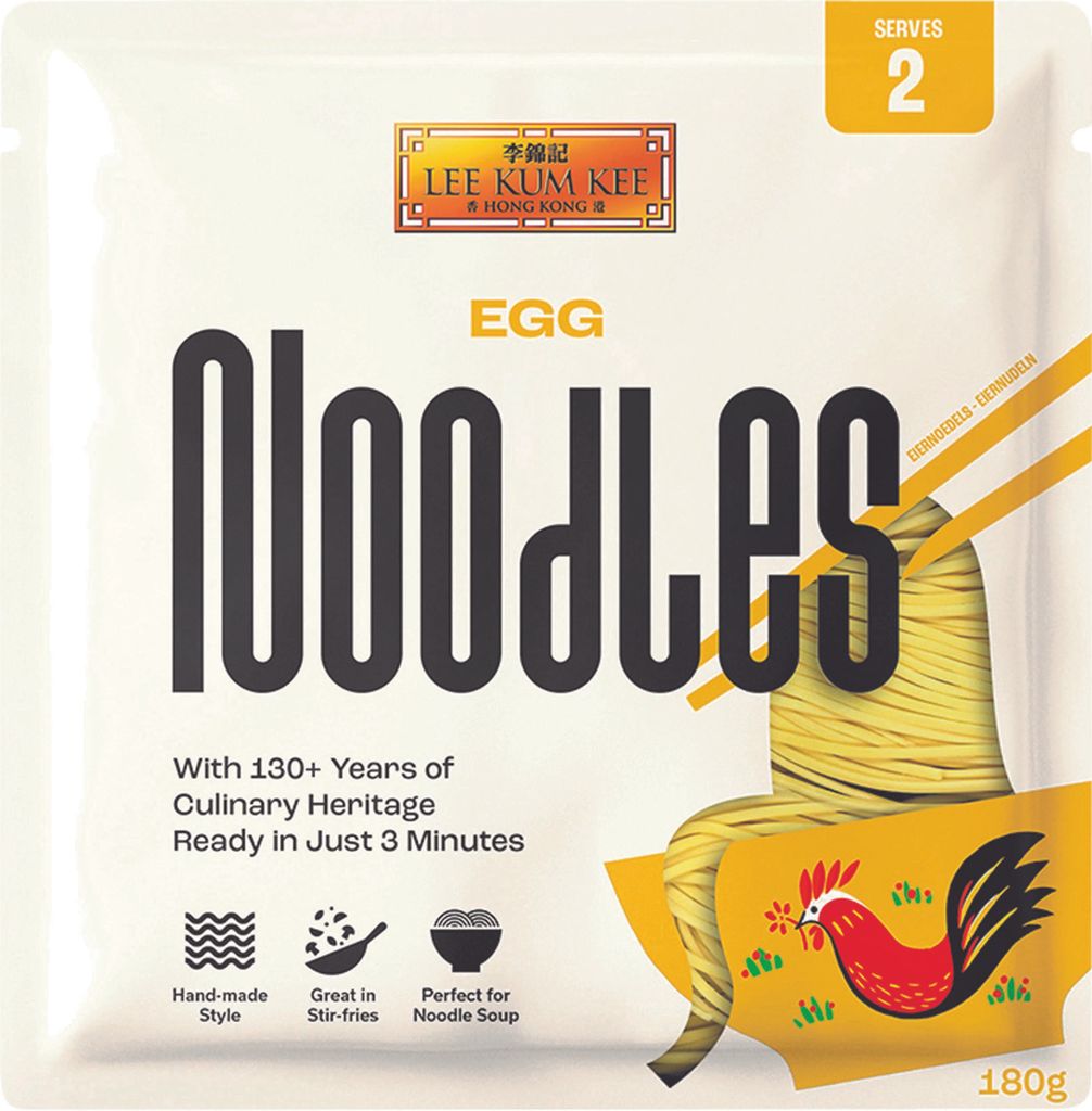 LEE KUM KEE Nudeln, mit Ei 180g | Eiernudeln für Nudeln-Suppen und Stir Fry Pfannengerichte