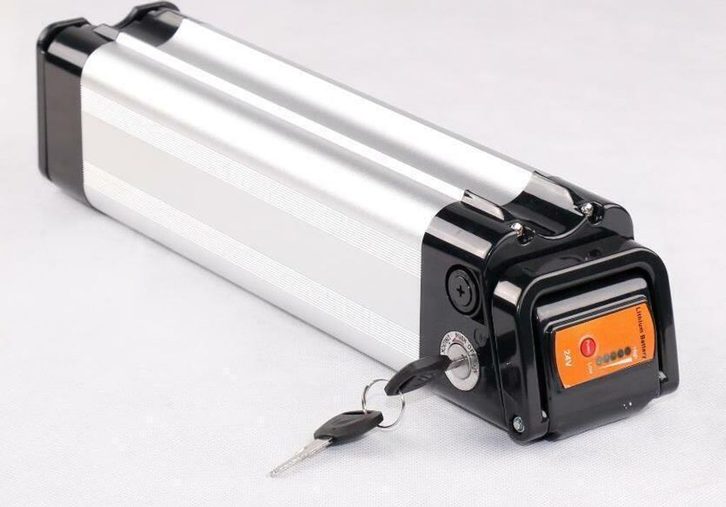 Baterie do sedla elektrokola 24V 15Ah stříbrná Obrázek produktu 