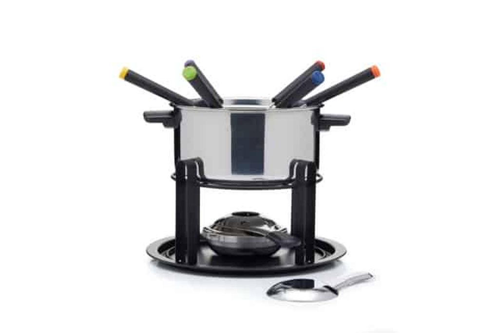 Zestaw do fondue Deluxe, 2 patelnie do fondue, stal Zdjęcie produktu 