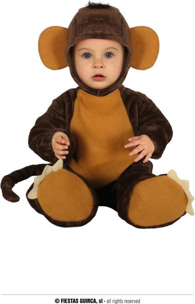 FIESTAS GUIRCA Schimpansen-Kostüm für Babys - 86/92