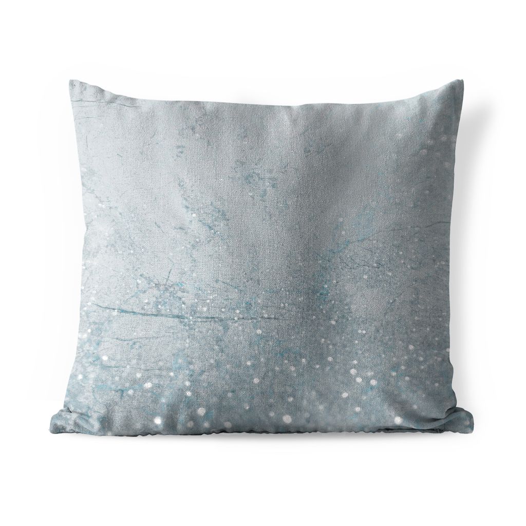 MuchoWow® Outdoor Kissen - Marmor - Blau - Glitter - 60x60 Produktbild 