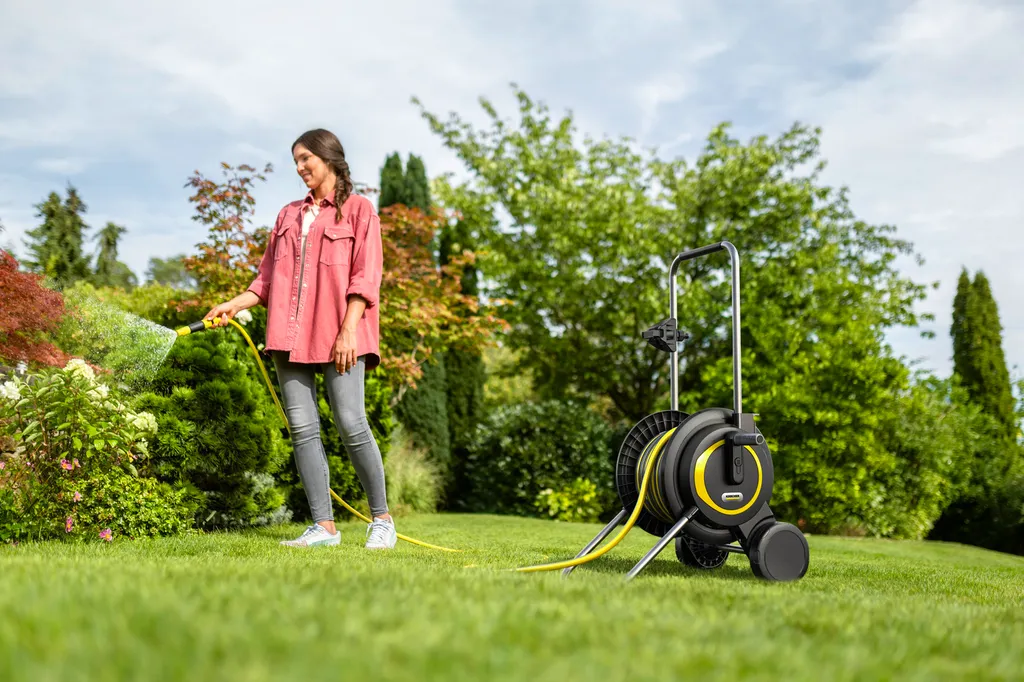 Chariot de jardin Kärcher HT 3.20 avec poignée réglable et kit prêt