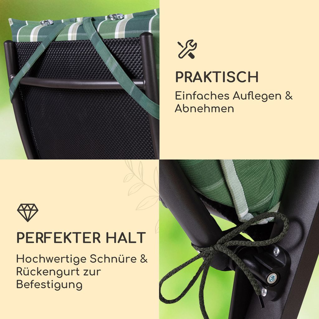 Homeoutfit24 Sylt Gartenstuhlauflagen Hochlehner, 1er Set,  Produktbild 3