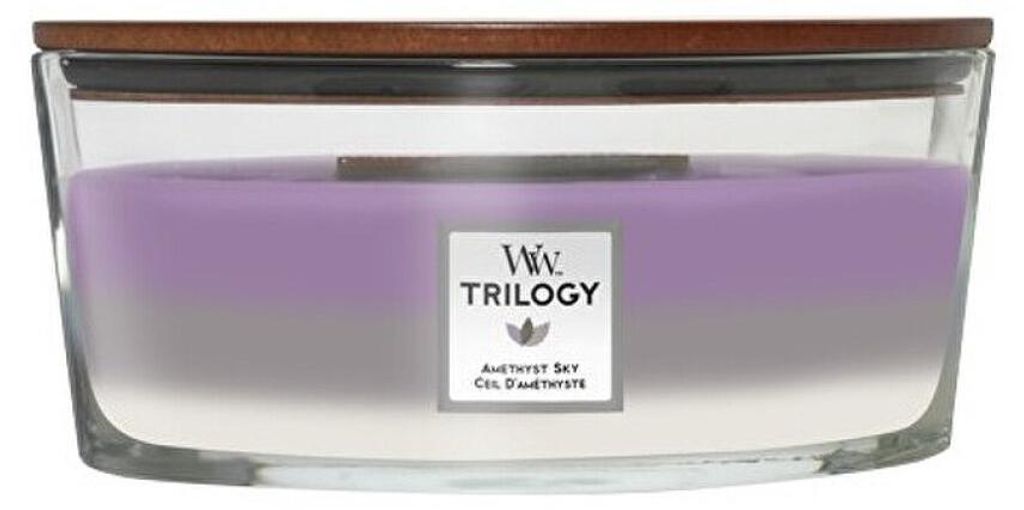 Vonná sviečka WoodWick Ellipse Trilogy Amethyst Sky - 9 cm Obrázok produktu 