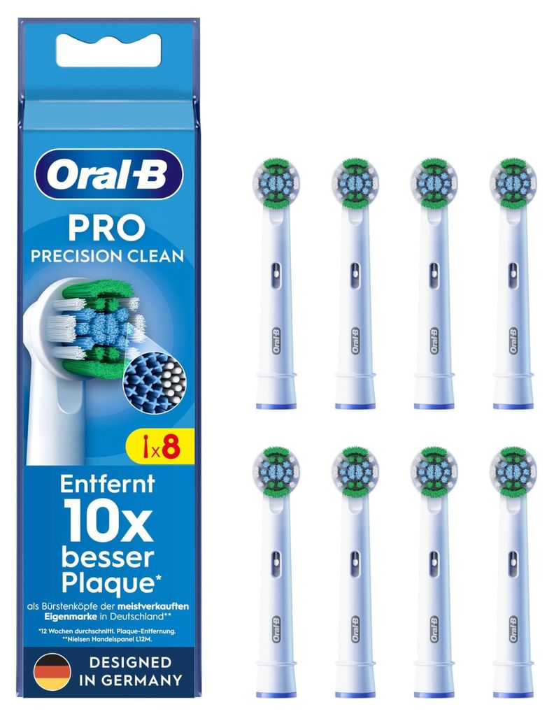 Oral-B Aufsteckbürsten Pro Precision Clean  8er Produktbild 