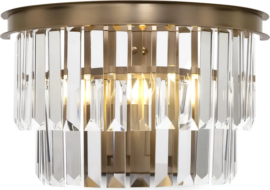 Applique murale Maytoni Revero en cristal et laiton doré E14 dimmable