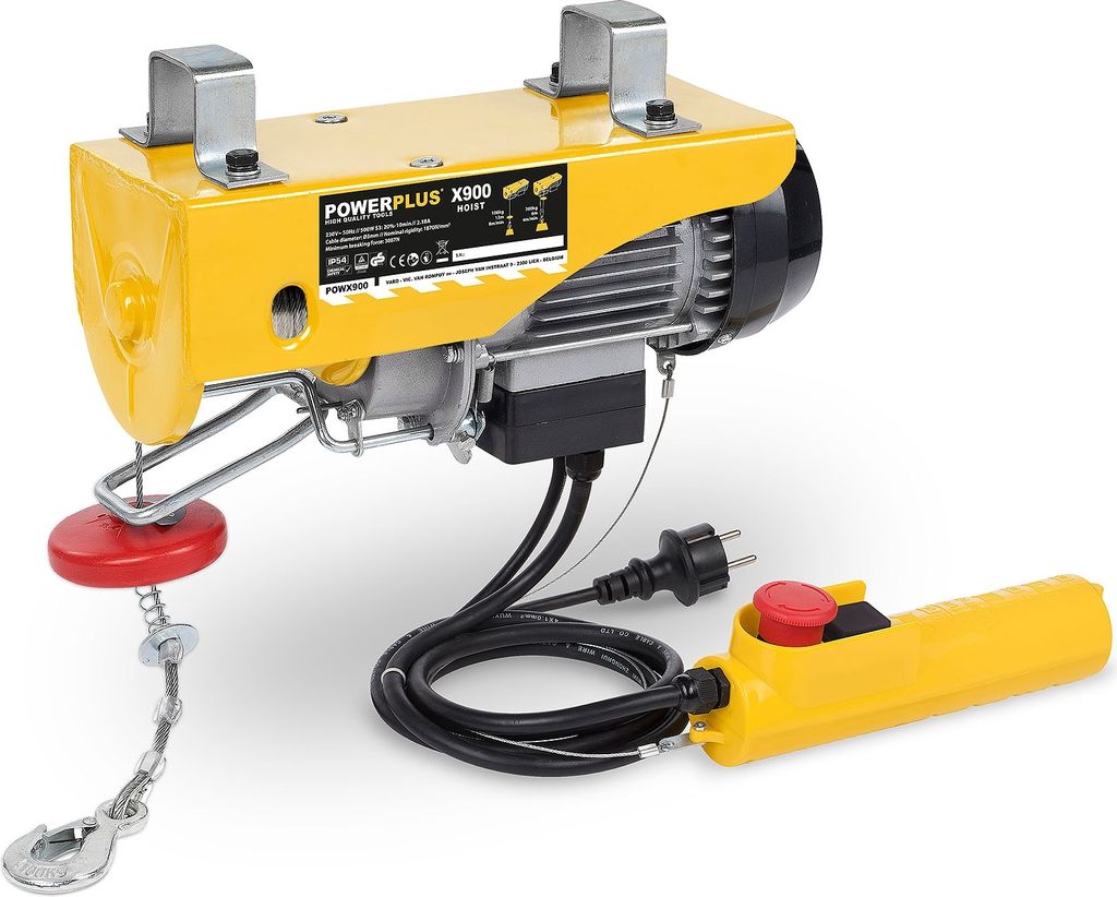 Seilwinde elektrisch 200-400 kg Seilzug Flaschenzug POWX901 - 200-400 kg