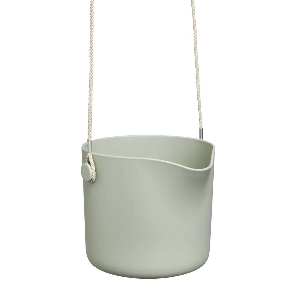 Pot de fleurs B.FOR Ø 18 Vert : Design arrondi et plastique durable