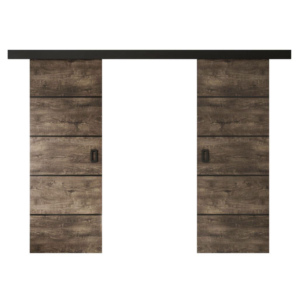 WAYATT PLUS DUO Schiebetür mit Griff, Dunkel Esche, Breite 152 cm