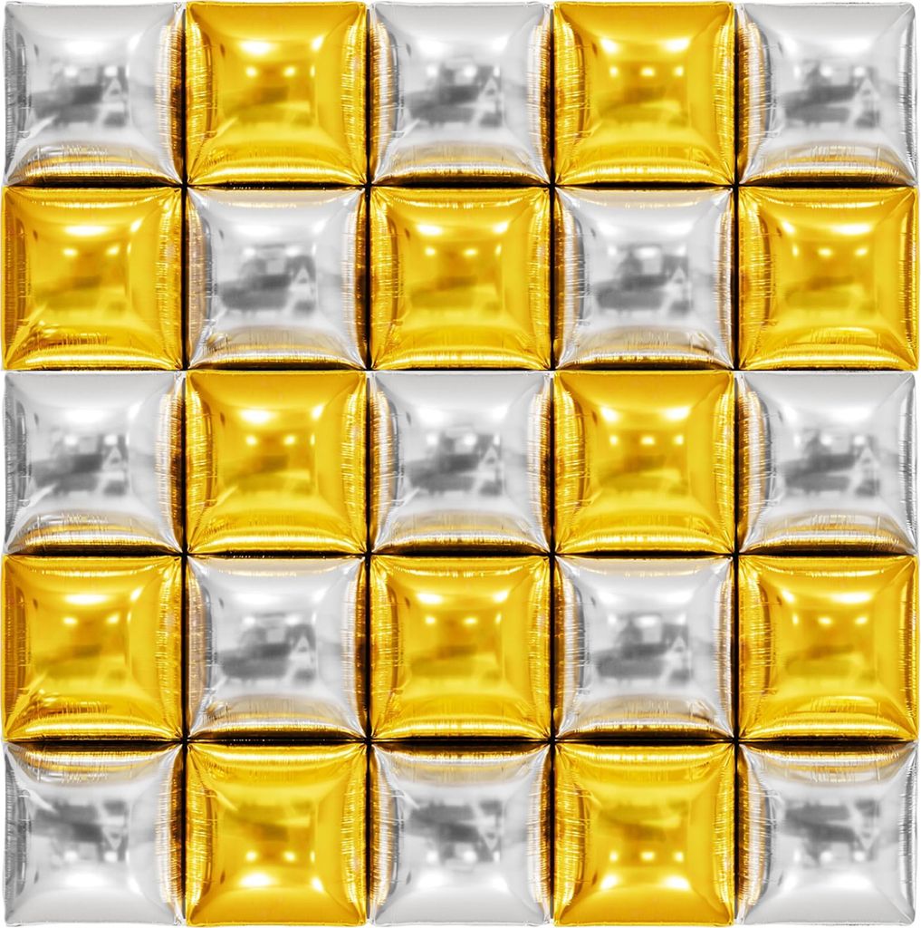 25Pcs Platz Folie Metallic Ballons Doppelseitige Ballon Wand Tunnel Hochzeit Graduierung Hintergrund Arch Garland Kit für Geburtstag Party F