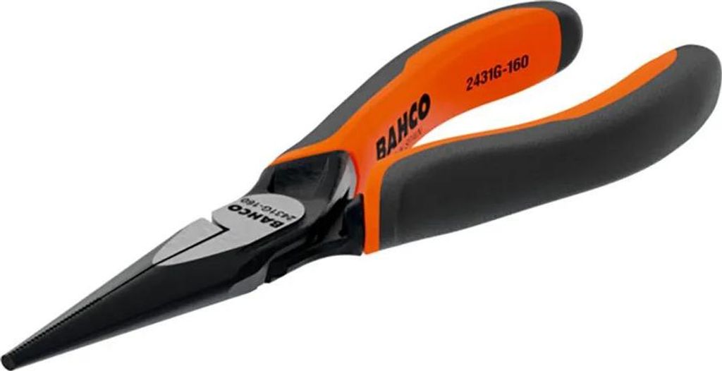 Bahco Ergo No-cut Halbrundzange Mit Zwei-material-griffen 180 Mm Orange Orange One Size