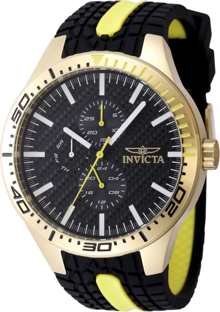 Orologio Invicta Racing 48873 Uomo - Acciaio e Quadrante Nero - 46mm