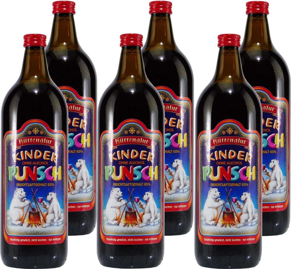Hüttenglut Kinderpunsch (6 x 1,0L)