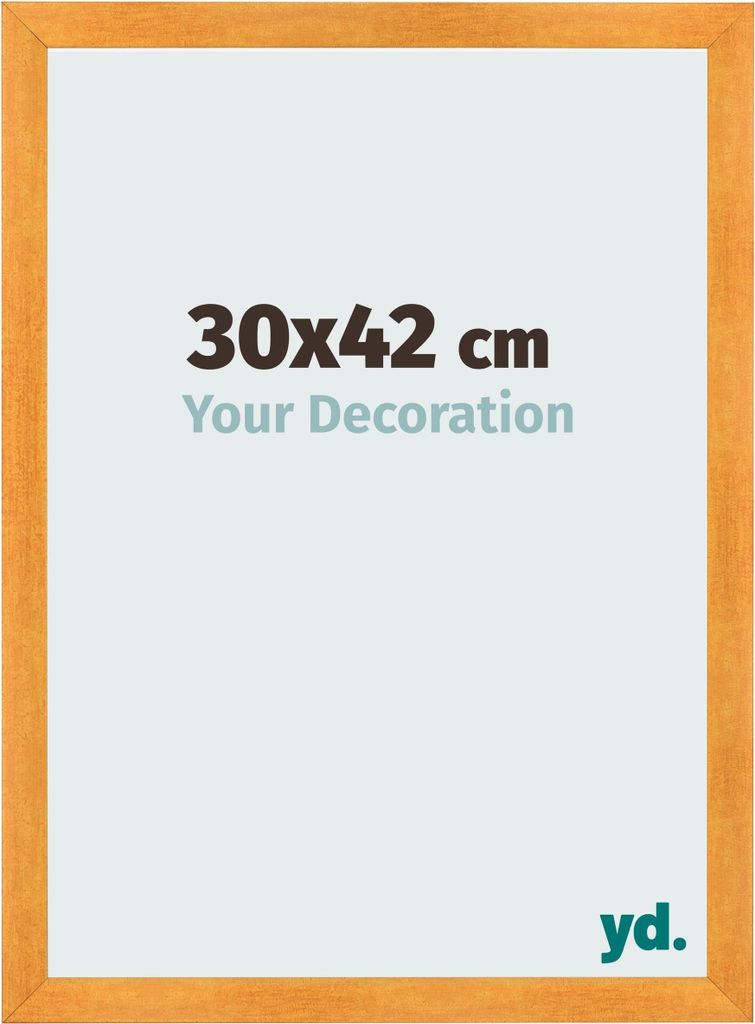 Bilderrahmen, 30x42 cm, Orange, MDF, Pisa