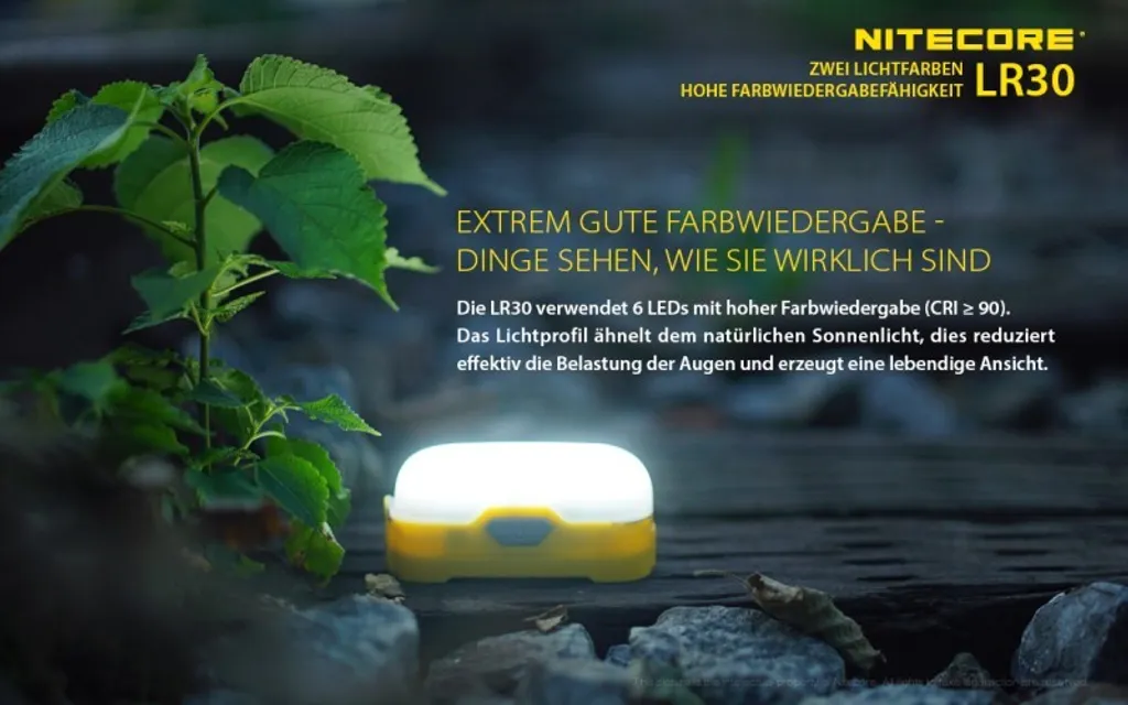 Lanterne de Camping Nitecore LR30 Lampe de Tente Mobile à Diffusion 360° - 3