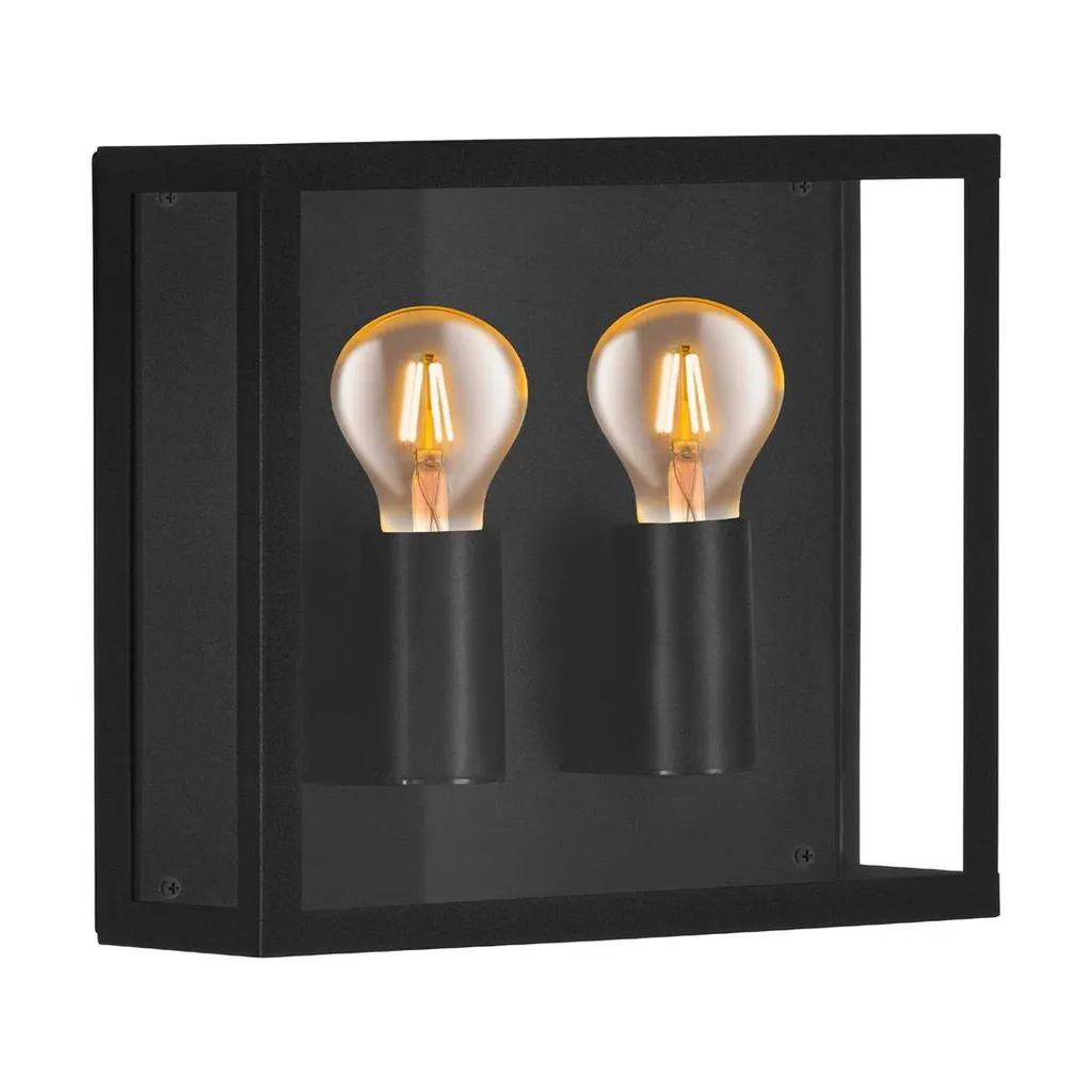 Eglo 900698 ALAMONTE 1 E27 apparecchio da parete/soffitto per esterni nero IP44