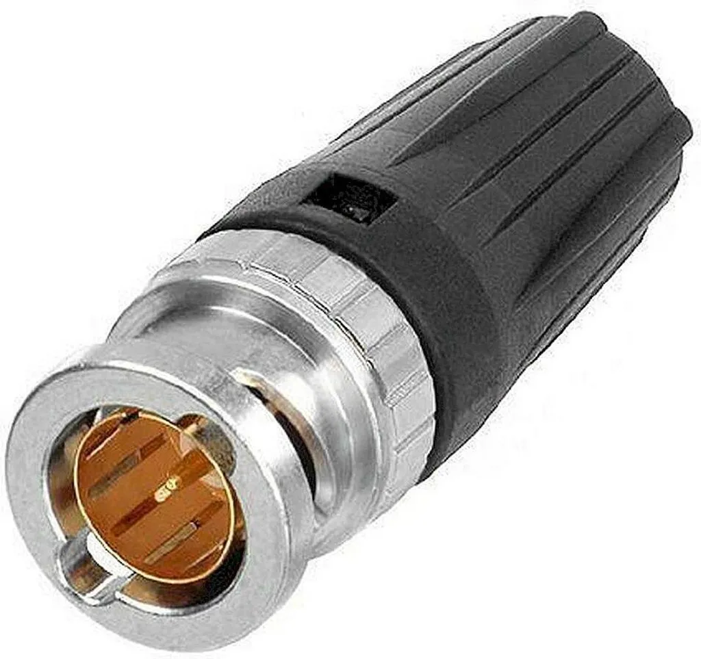 Neutrik Connettore BNC HD-SDI Professionale - Crimpare rearTWIST Nero
