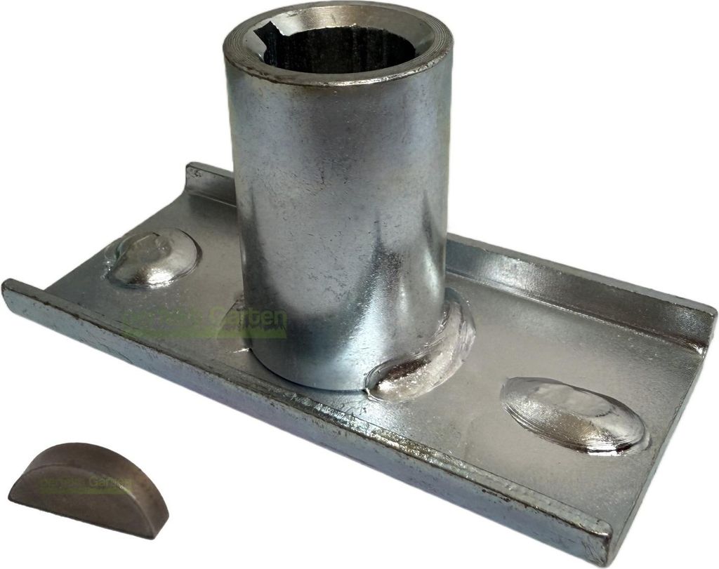 Messerhalter Ø22,2 mm + Keil für Meec Tools R023601 Rasenmäher
