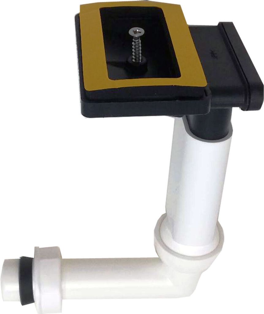 Keenberk Überlauf-Set für Spülen mit flachem Überlauf in Ablagefläche neben dem Becken - rechteckig - 50mm x 80mm