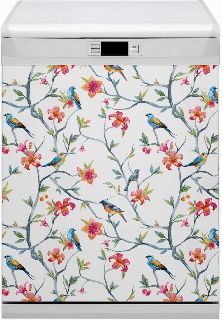 Magnet für Spülmaschine Abwaschbar 60x80 cm Magnet für Spülmaschine Magnetmatte Nachbildung - Blumen