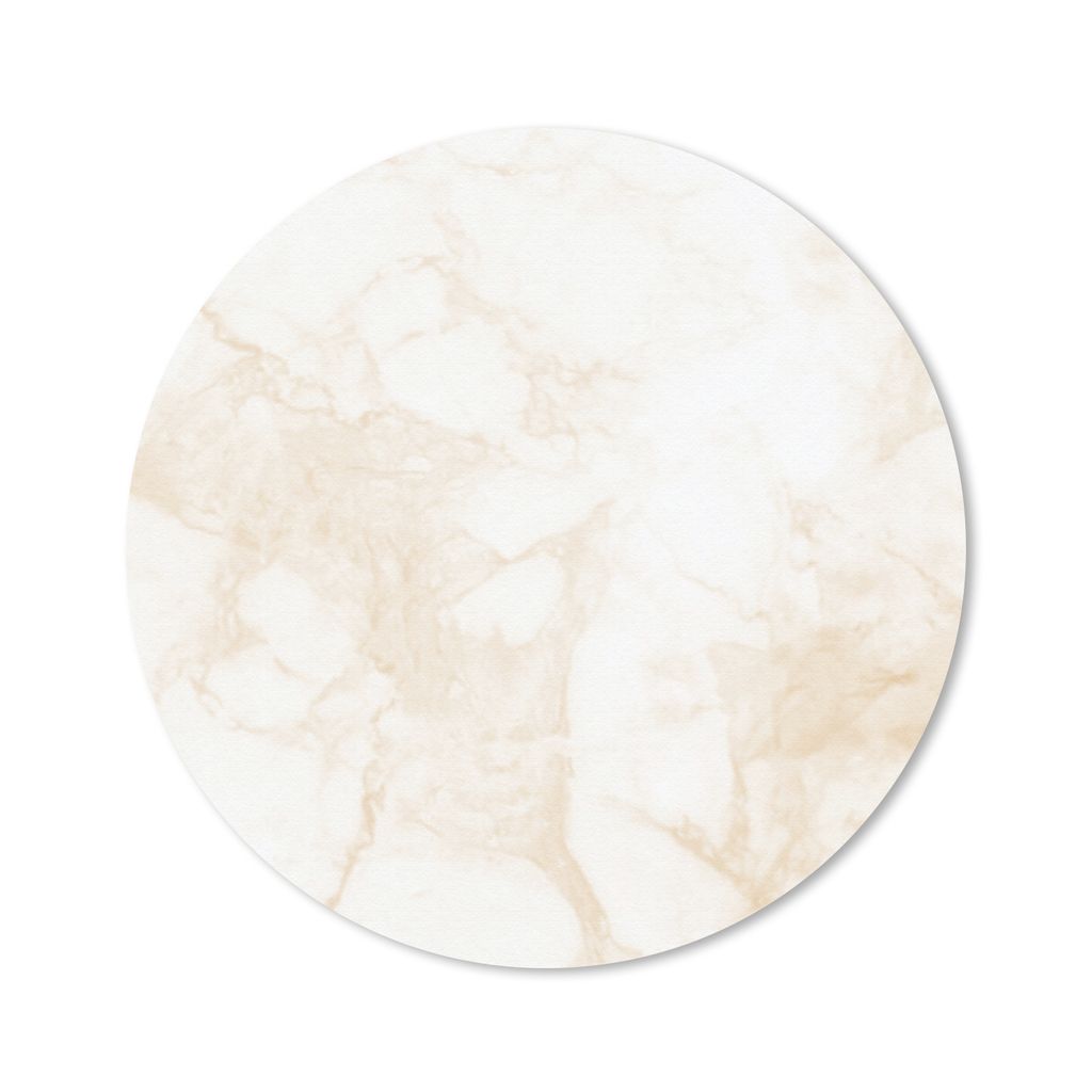 MuchoWow Mauspad Mousepad Marmor - Weiß - Gold - Luxus 50x50 cm - Mousepads - Maus Mat - Pad - Mausunterlage