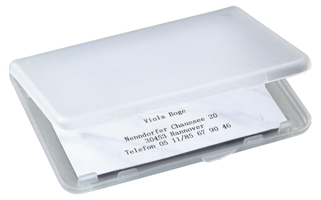 SIGEL VA140 Visitenkarten-Etui, transparent, matt Produktbild 