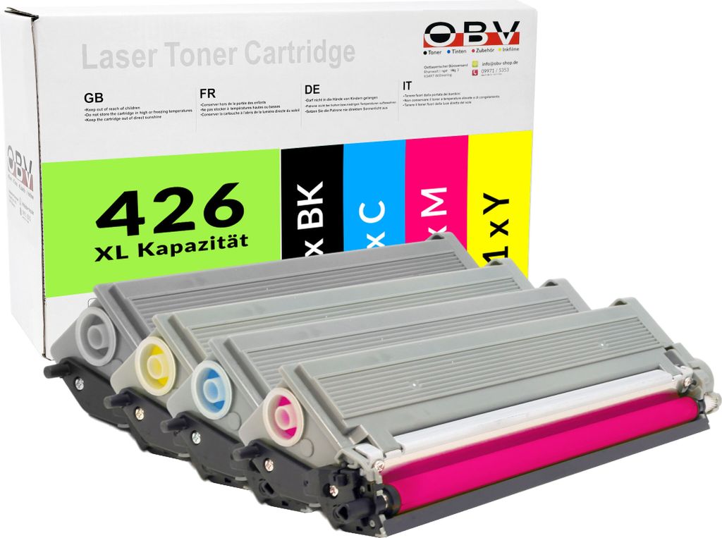 Kompatibler 4x TN-426 OBV Toner ersetzt Brother HL L8260CDW L8360CDW MFC L8610CDW L8900CDW L9570CDW BK/C/M/Y
