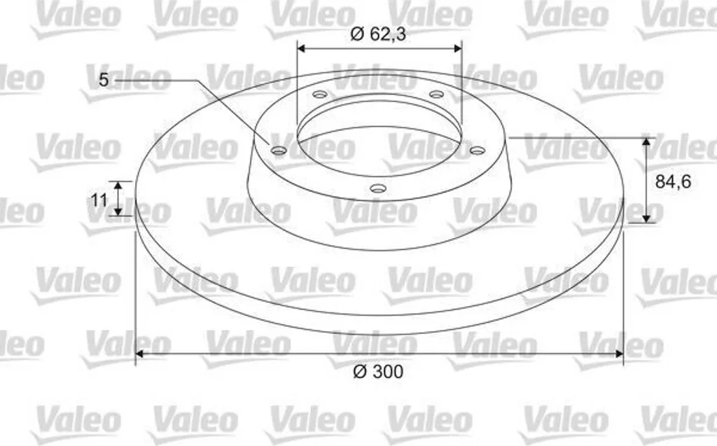 Disque de frein essieu arrière pour Renault Espace 4 et Vel Satis