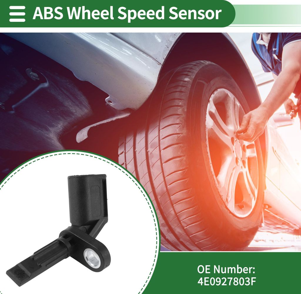 ABS Raddrehzahlsensor Vorne Links ABS Sensor Antiblockiersystem Sensor Nr. 4E0927803A/4E0927803D/4E0927803F für Audi A4 A5 A6 A7 A8 Q5 R8 für VW ...