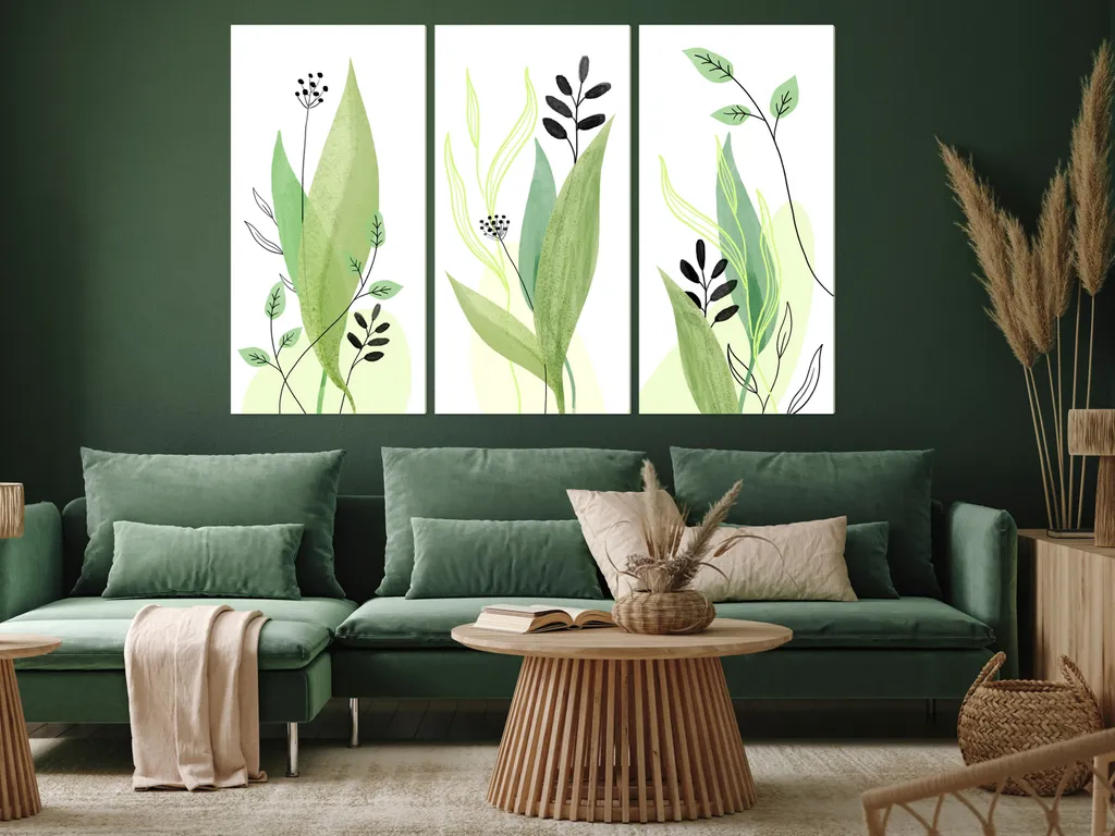 Visario Quadro su Tela Rose 160 x 90 c 3 Tele odello Nr XXL 1095. I