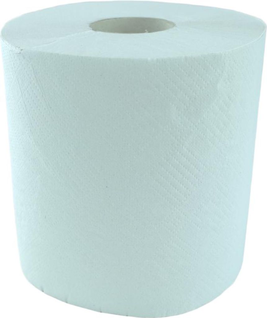 1x6 Rollen Handtuchrollen Midi 1-lagig 300 m x 20 cm weiß – Recyclingpapier