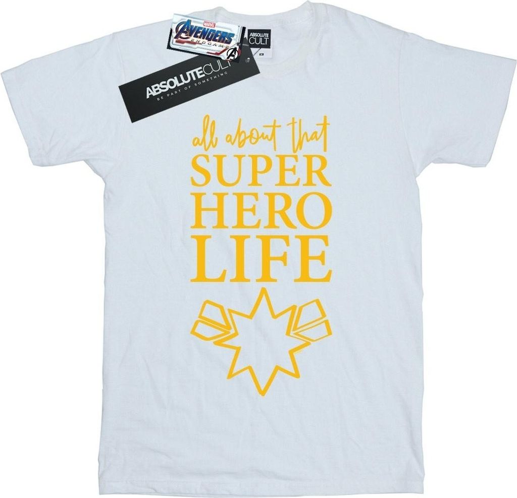 Marvel - "Avengers Endgame Superhero Life" T-Shirt für Herren BI9353 (L) (Weiß)