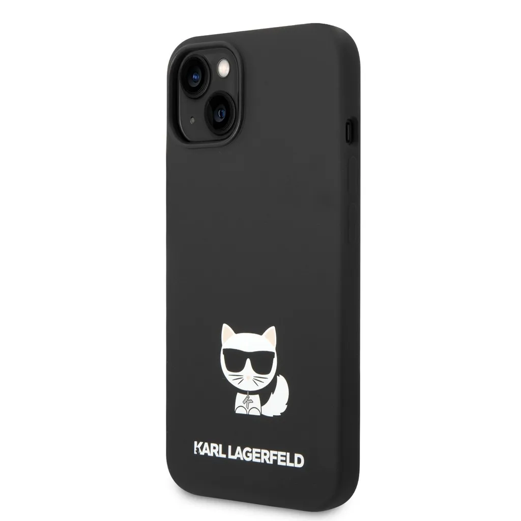 Karl Lagerfeld Cover iPhone 14 Pro Choupette Silicone Nero Luxury - 13