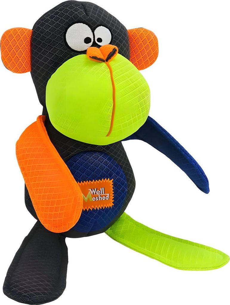 Nobby Hundespielzeug Affe mit Knisterarmen und -beinen aus Mesh