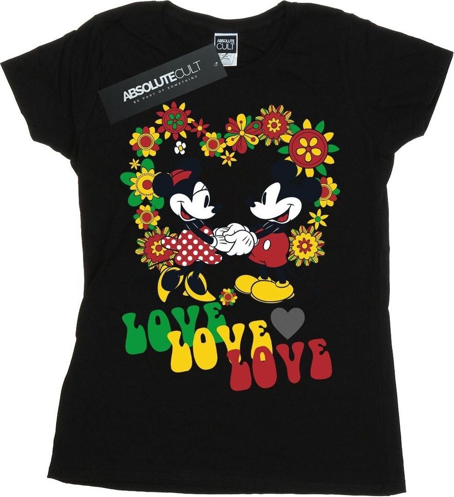Disney - "Hippie Love" T-Shirt für Damen BI31477 (S) Produktbild 