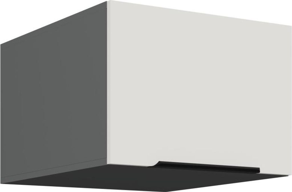 Hängeschrank mit Flügeltüren LUNARA – Breite 50 cm, weiß/anthrazit