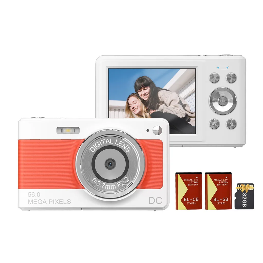 Appareil photo compact enfant 56 MP Full HD avec autofocus et zoom 8X