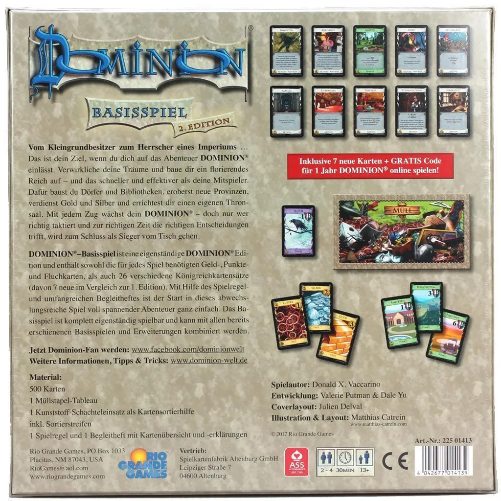 Jeu de Société de Stratégie Dominion Basis v2 pour Soirées en Famille - 8