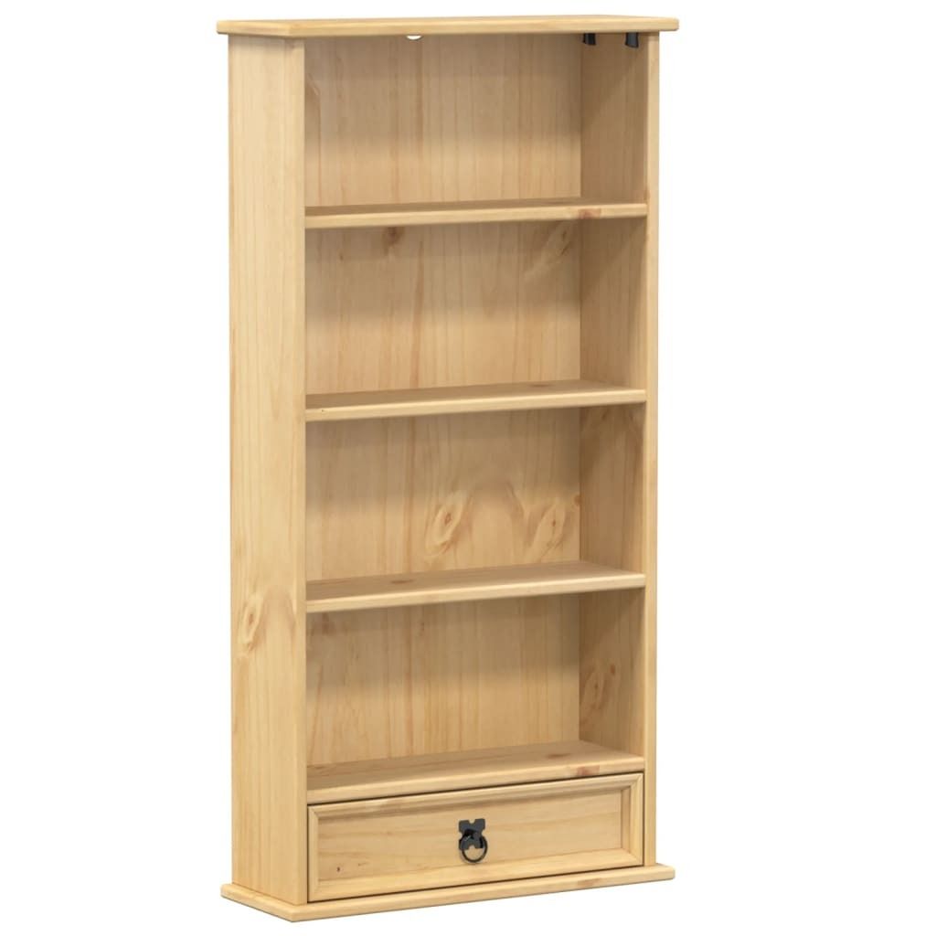 vidaXL Armadio CD  52x17,5x103 cm in legno di pino Immagine del prodotto 