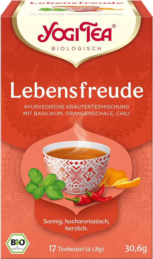 YOGI TEA Lebensfreude  Filterbeutel Produktbild 