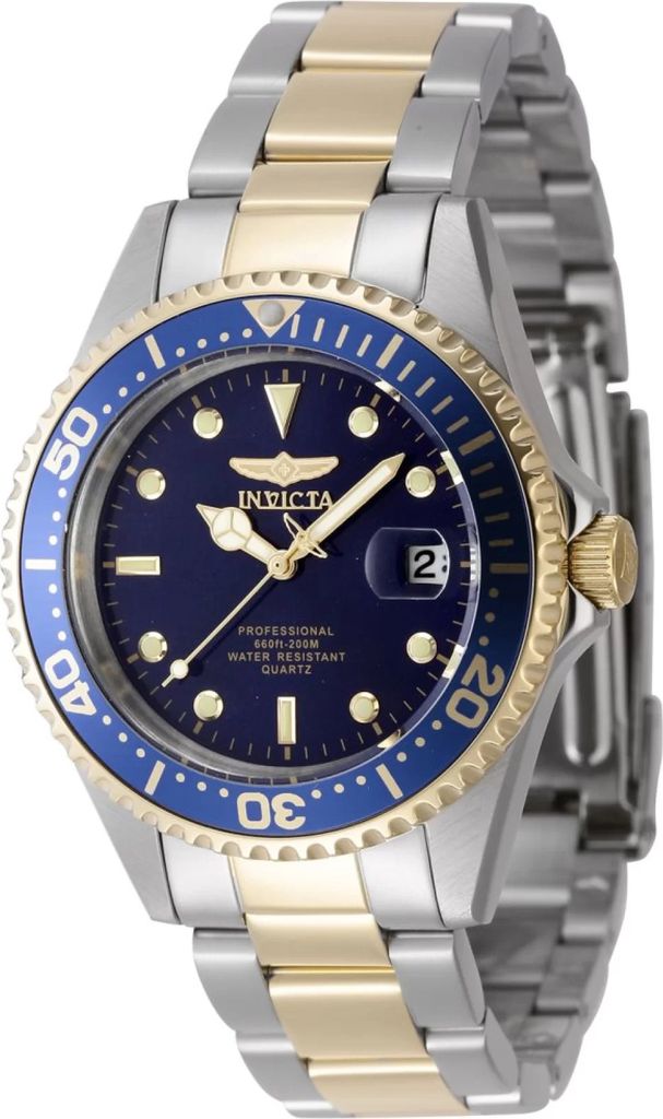 Invicta Pro Diver 8935OB Herren uhr - Wasserdicht - Analog - Quarzuhrwerk - Edelstahl mit blauen zifferblat - 38mm
