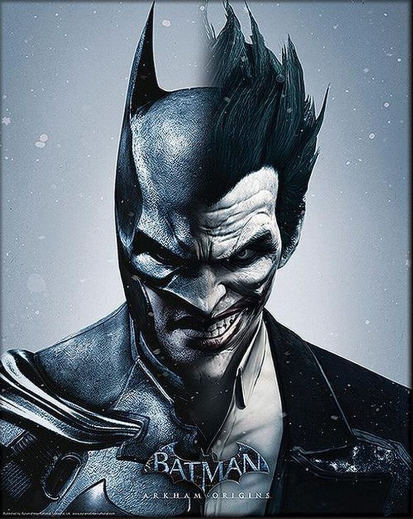 Batman Arkham Origins - Poster, 3D PM4052 (25,5 cm x 20,5 cm x 0,2 cm) (Schwarz/Weiß)