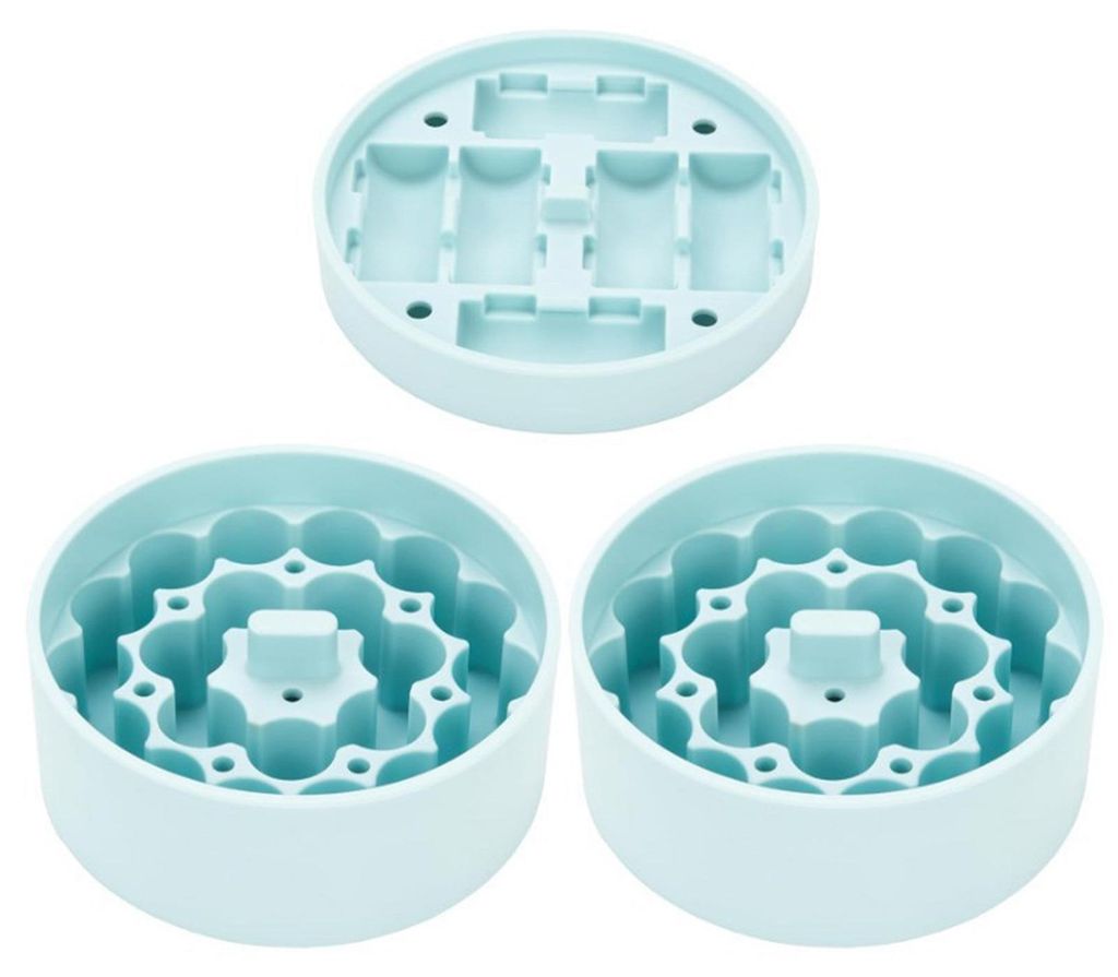 2/3 Stück Silikon-Einsätze für 3-ml-Fläschchen, geeignet für 32/25/18-oz-Lebensmittelgläser, Peptidfläschchen, Aufbewahrungsbox, platzsparen...