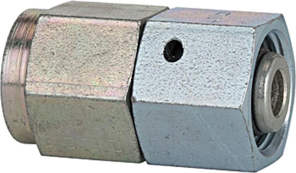 Riegler Manometer-Anschlussverschraubung, G 1/4 i., Rohr-Ø 6, Stahl verz.